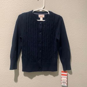 Cat and Jack Uniform Shop Navy Cardigan - 3T - NWT